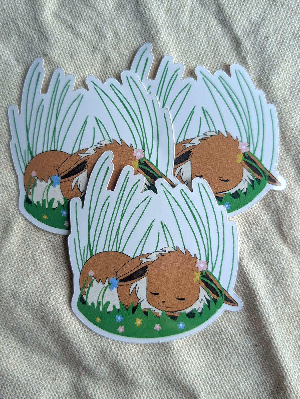 Sleepy Eevee Vinyl Sticker - 3"