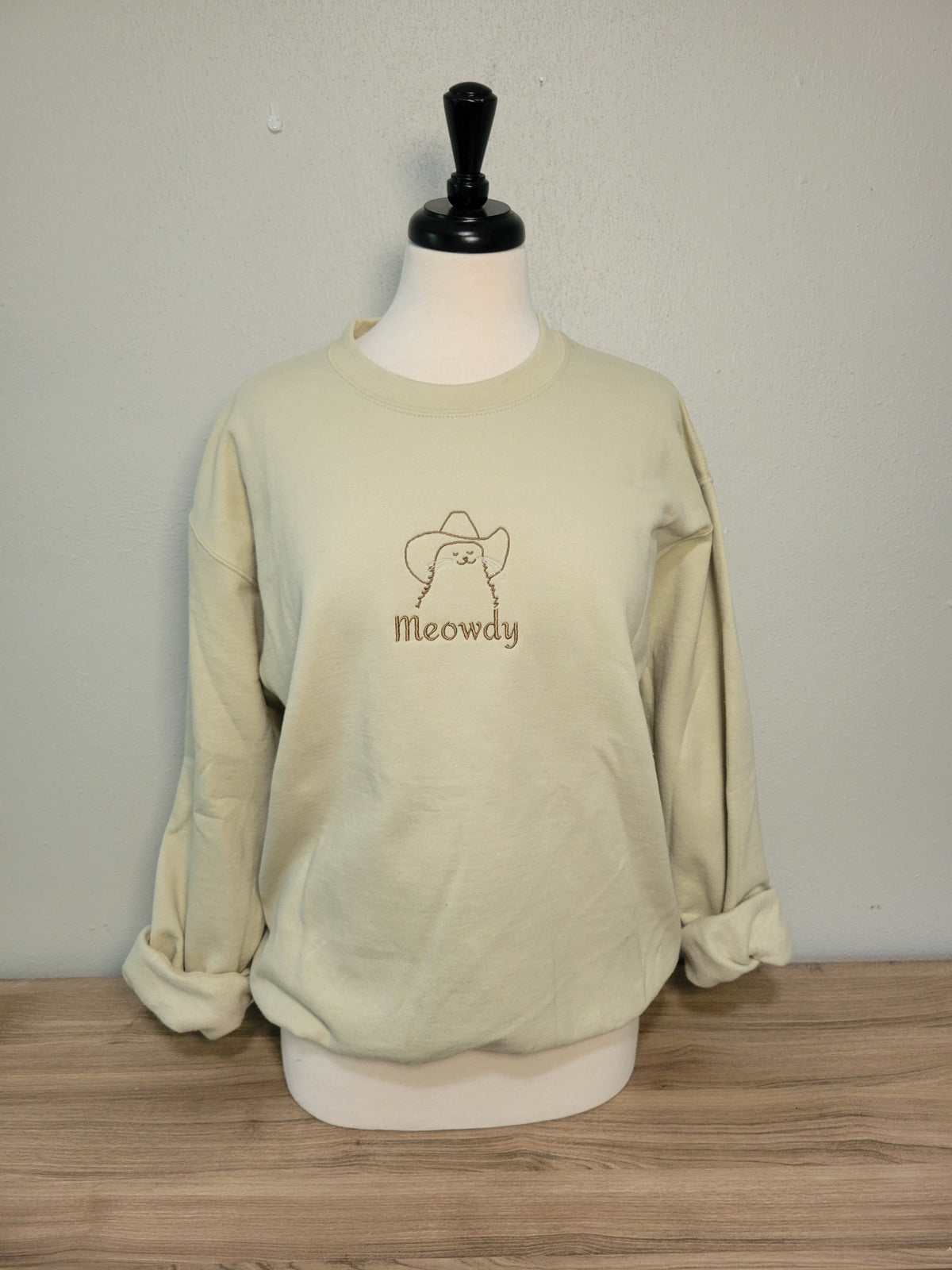 Embroidered Meowdy Sweatshirt - Crewneck or Hoodie