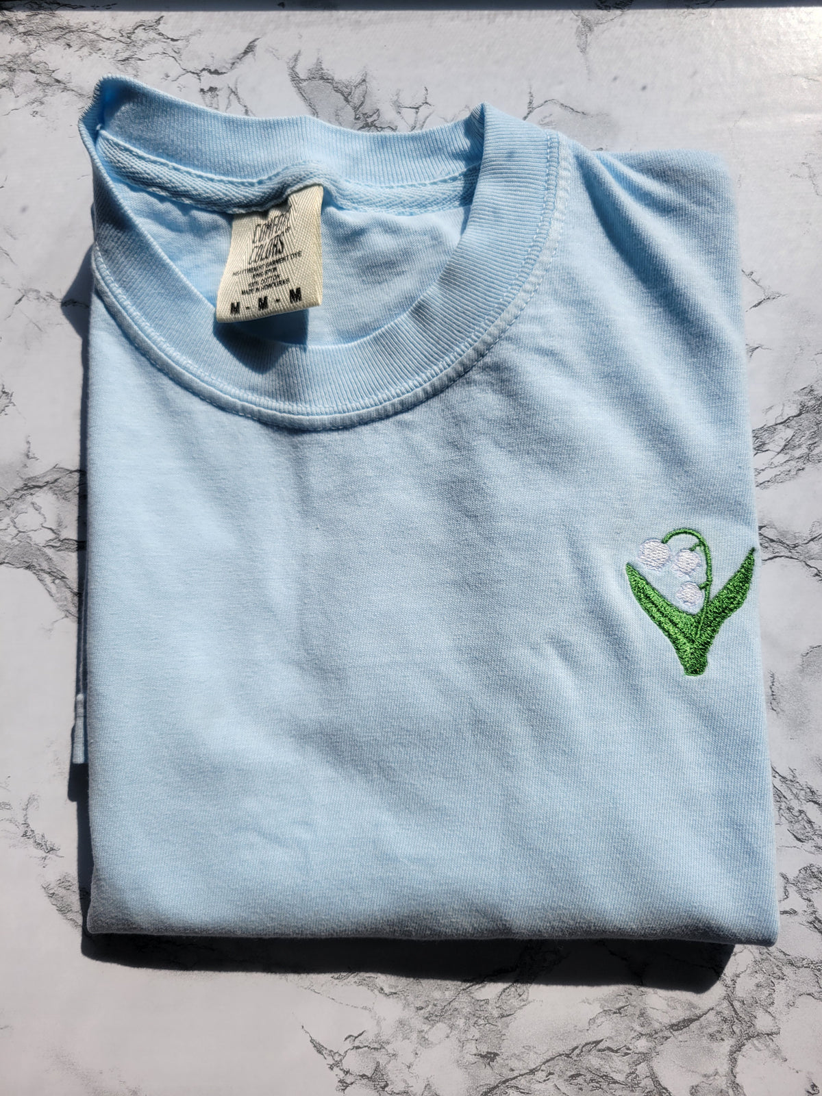 Lily of the Valley Embroidered Shirt - Unisex Sizing