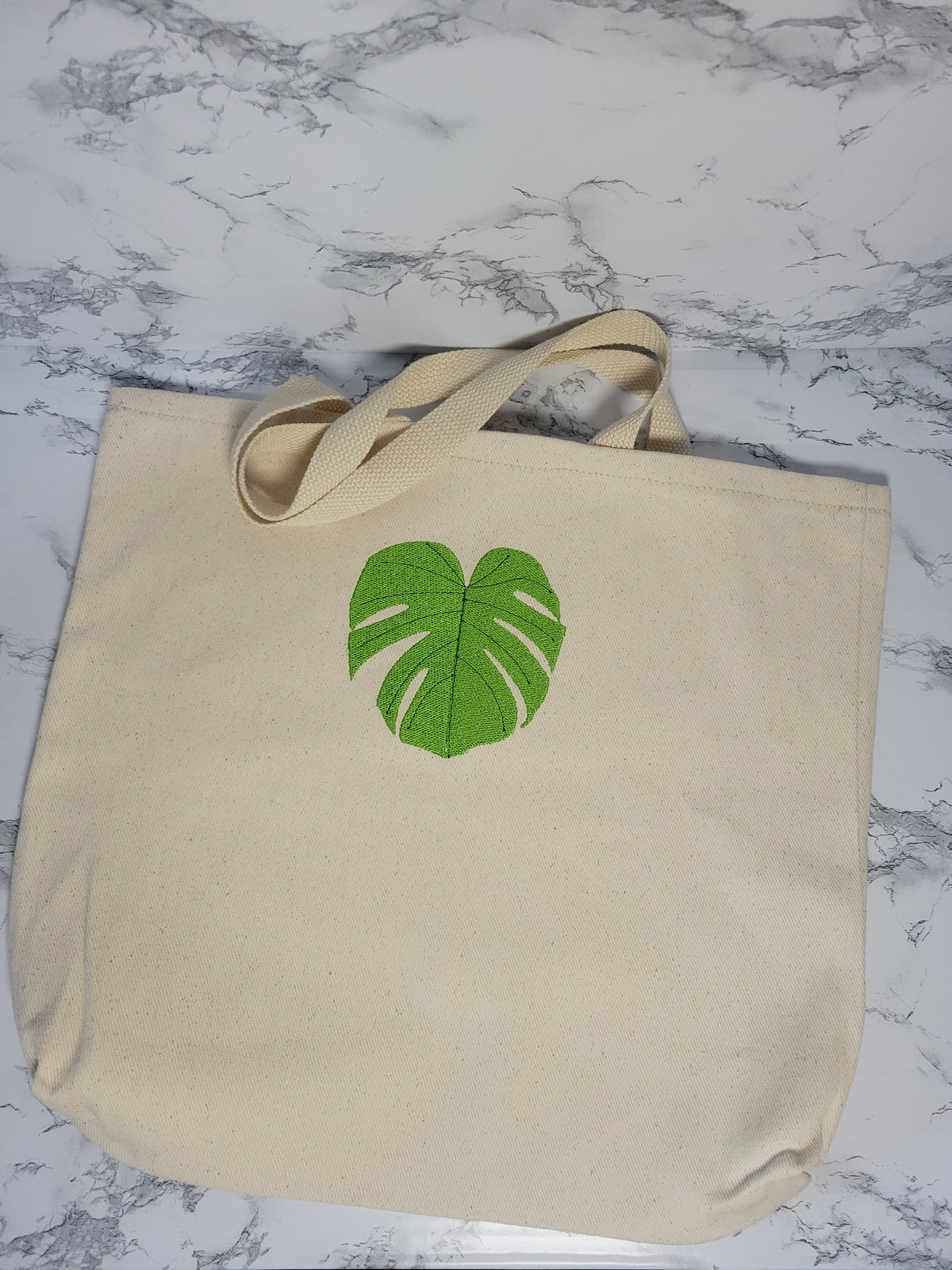 Monstera Leaf Tote Bag