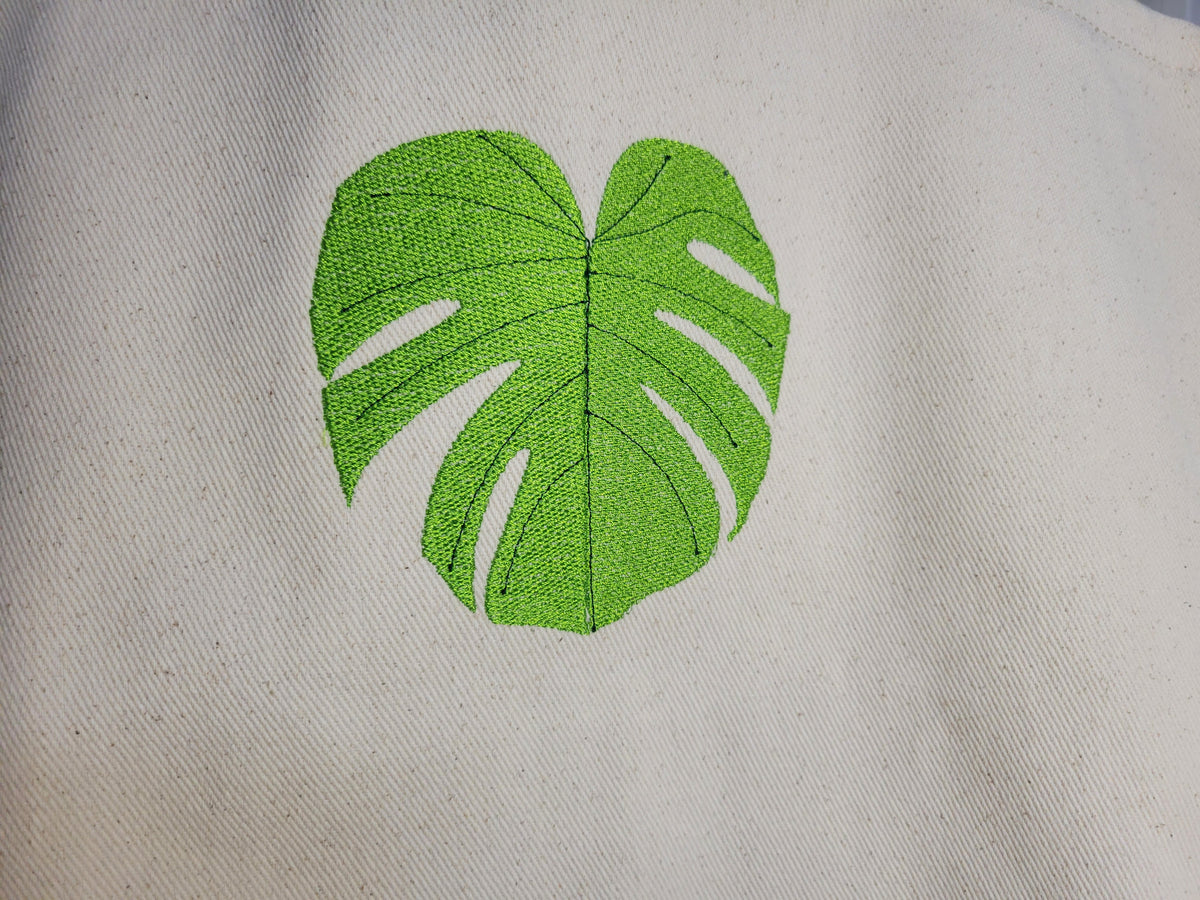 Monstera Leaf Tote Bag