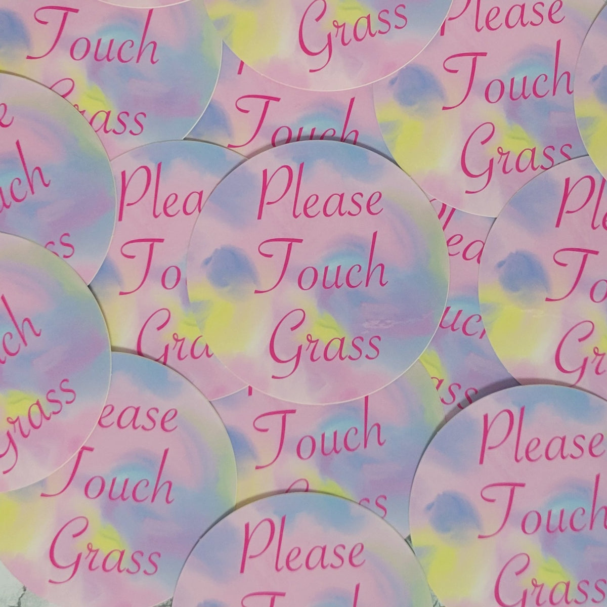 Please Touch Grass 3 Inch Vinyl Sticker