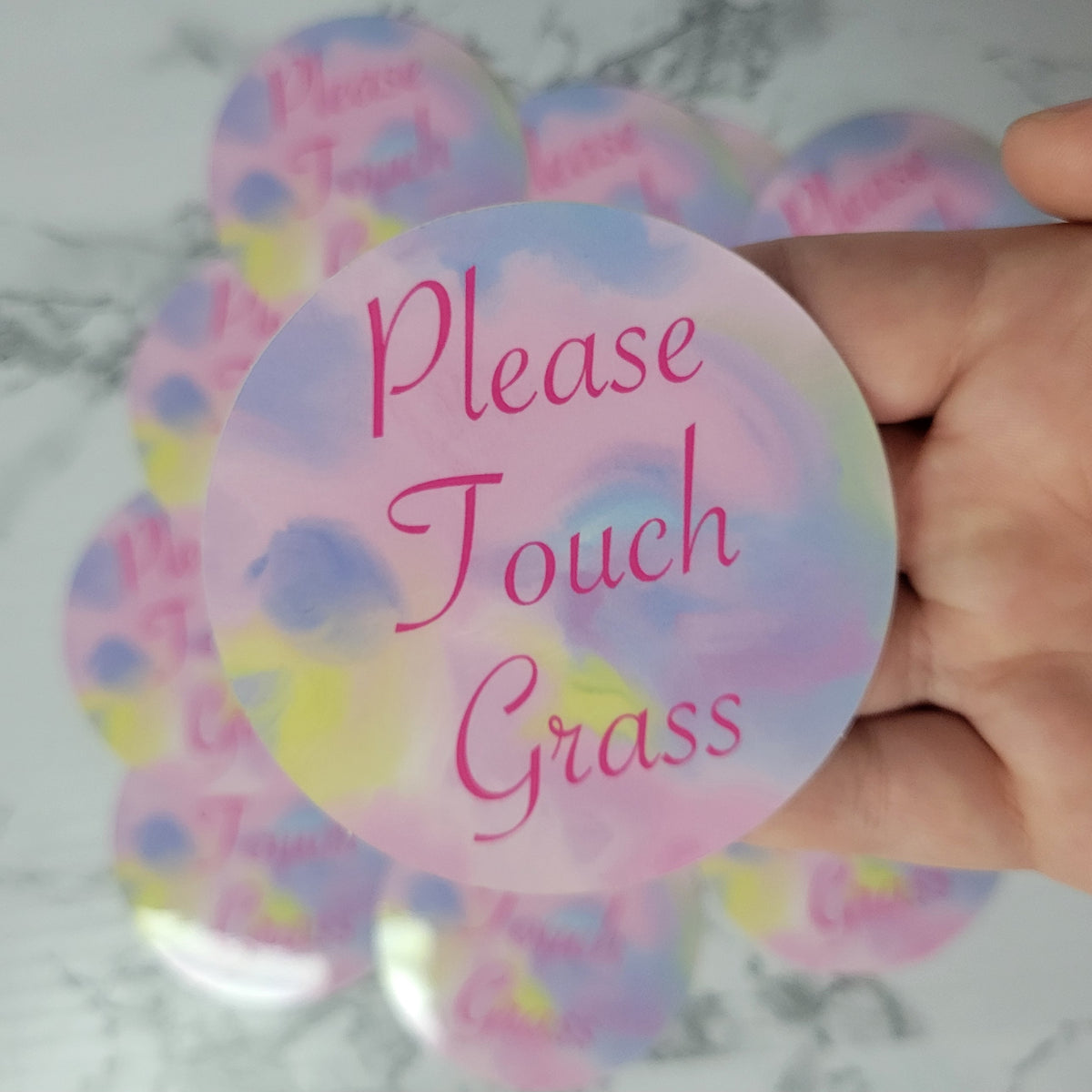 Please Touch Grass 3 Inch Vinyl Sticker