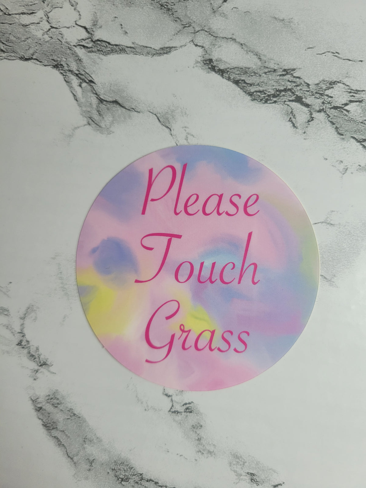 Please Touch Grass 3 Inch Vinyl Sticker