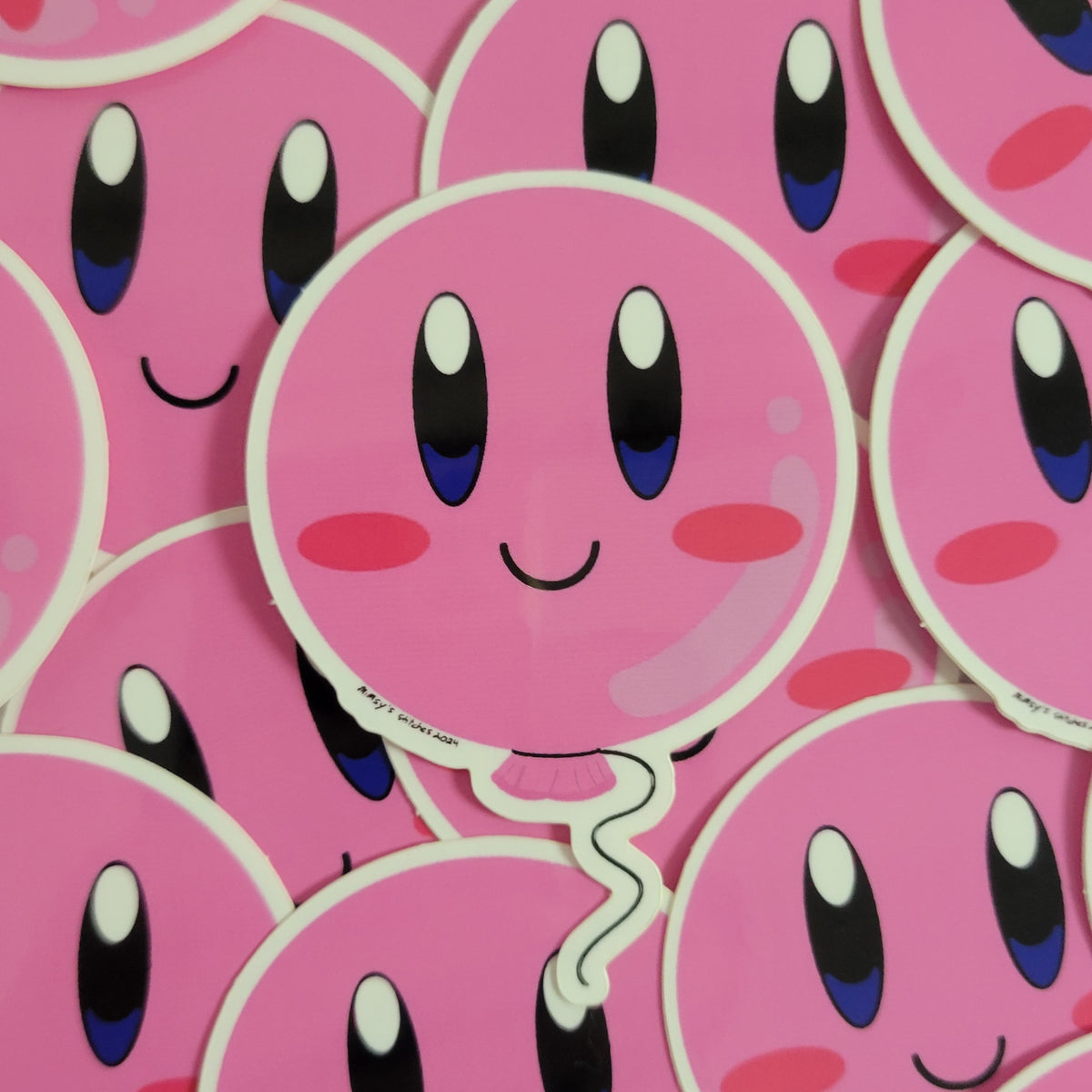 Kirby Balloon 3 Inch Vinyl Sticker