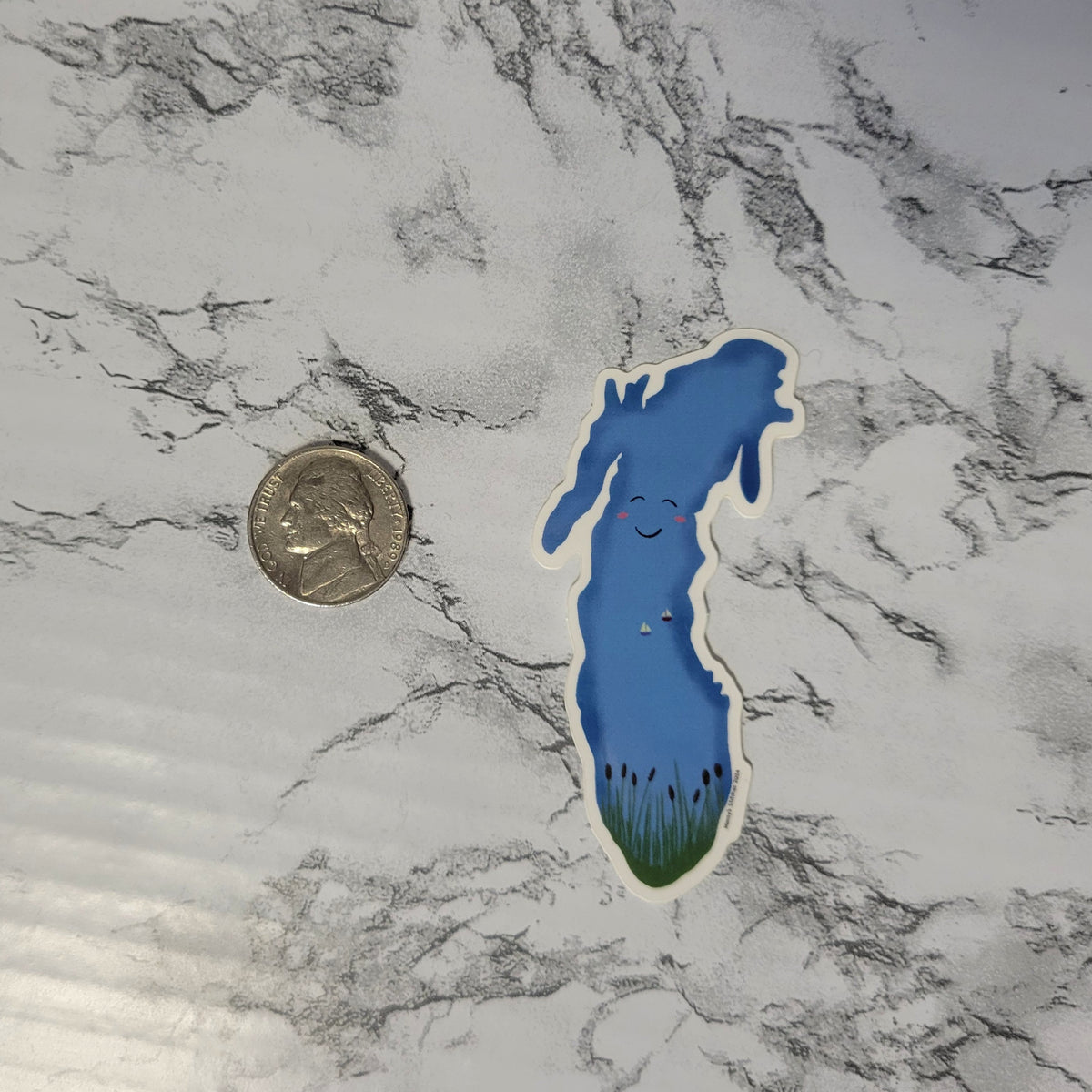 Lake Michigan Vinyl Sticker 3"