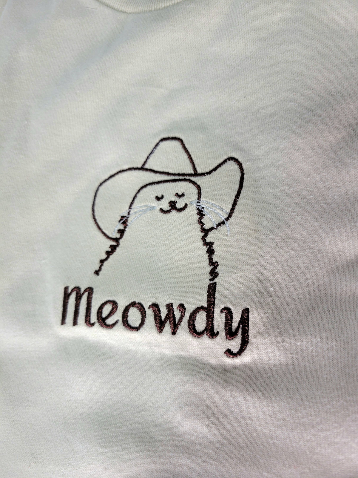 Meowdy Embroidered Shirt - Unisex Sizing