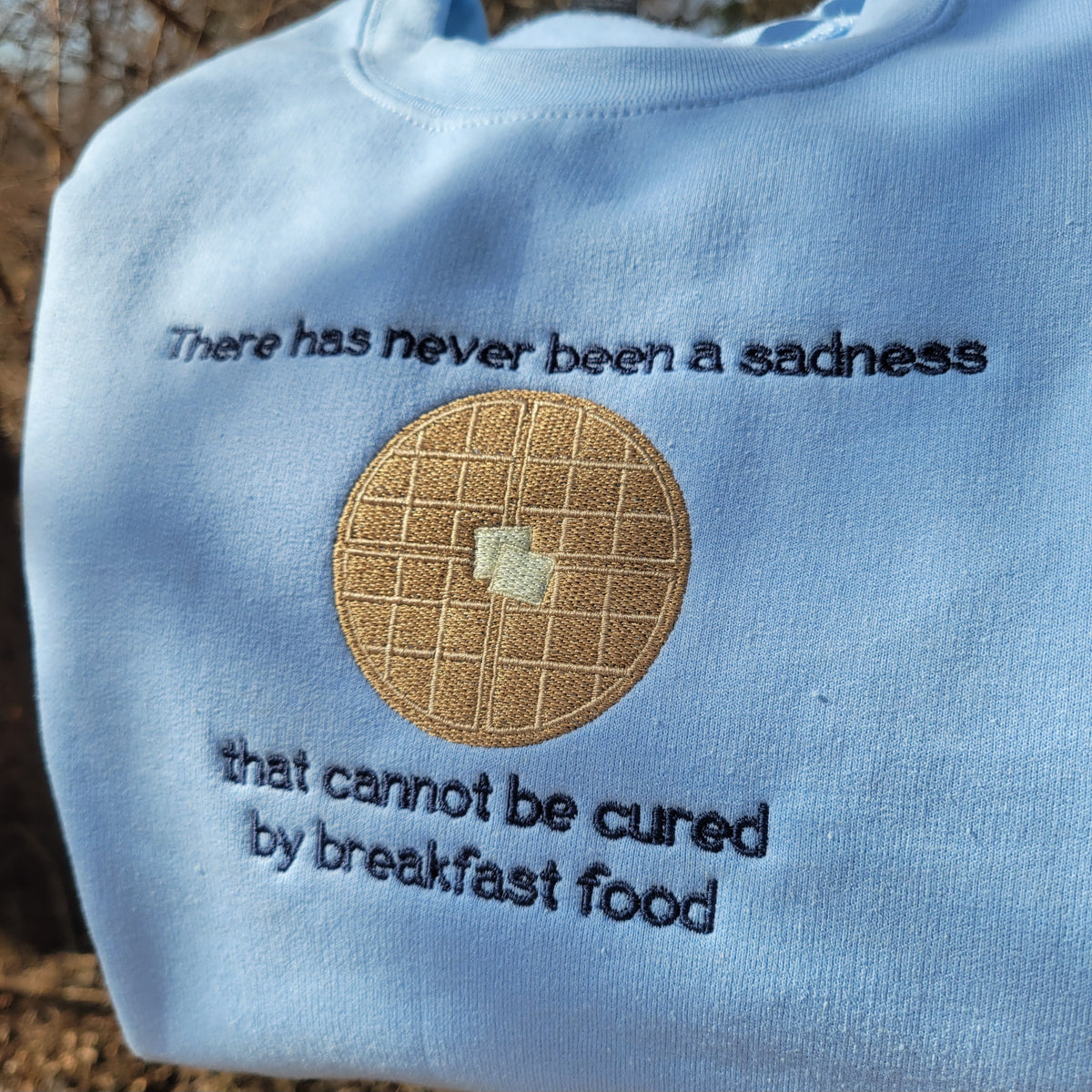Waffle Parks & Rec Embroidered Crewneck Sweatshirt