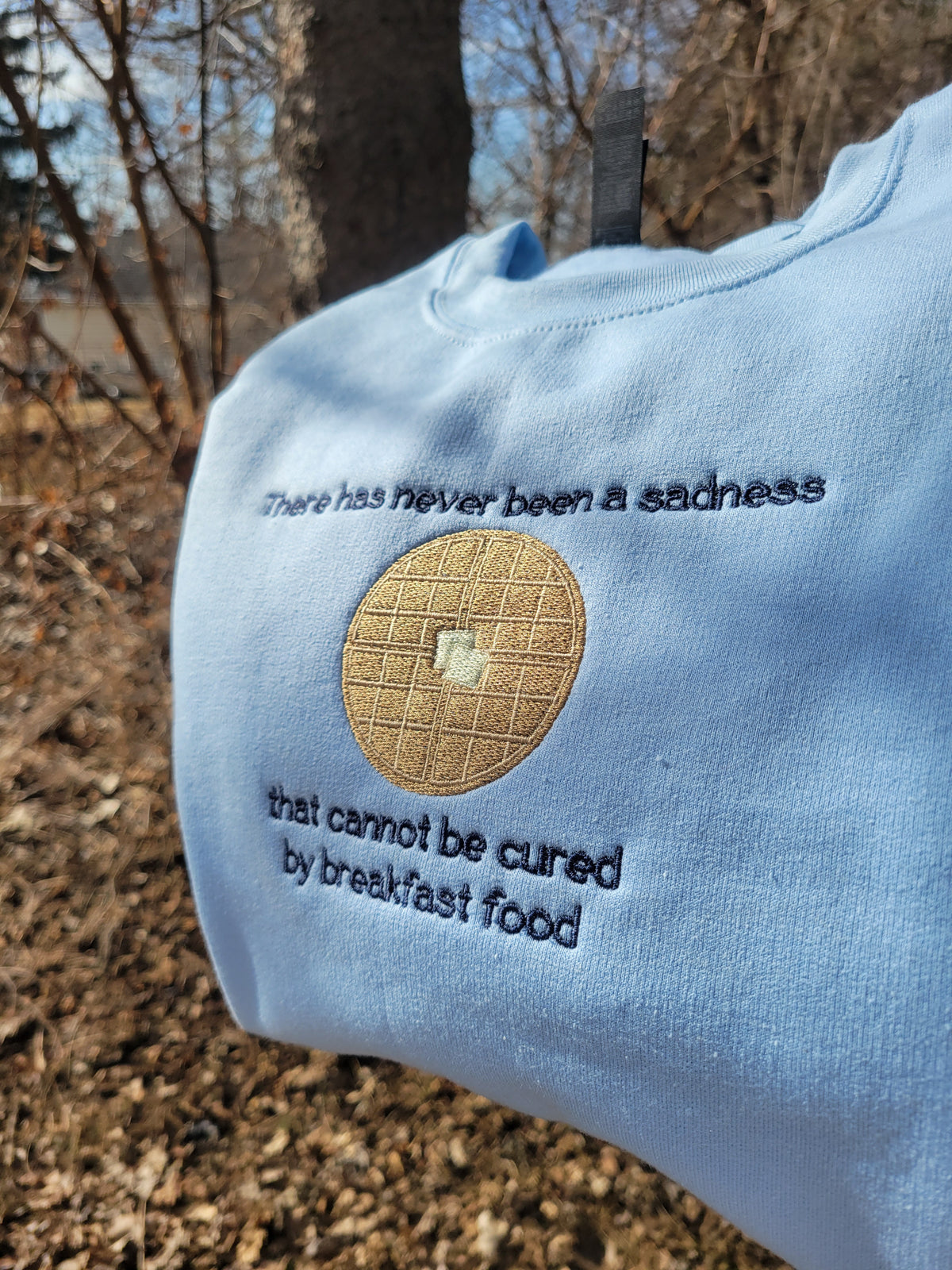 Waffle Parks & Rec Embroidered Crewneck Sweatshirt