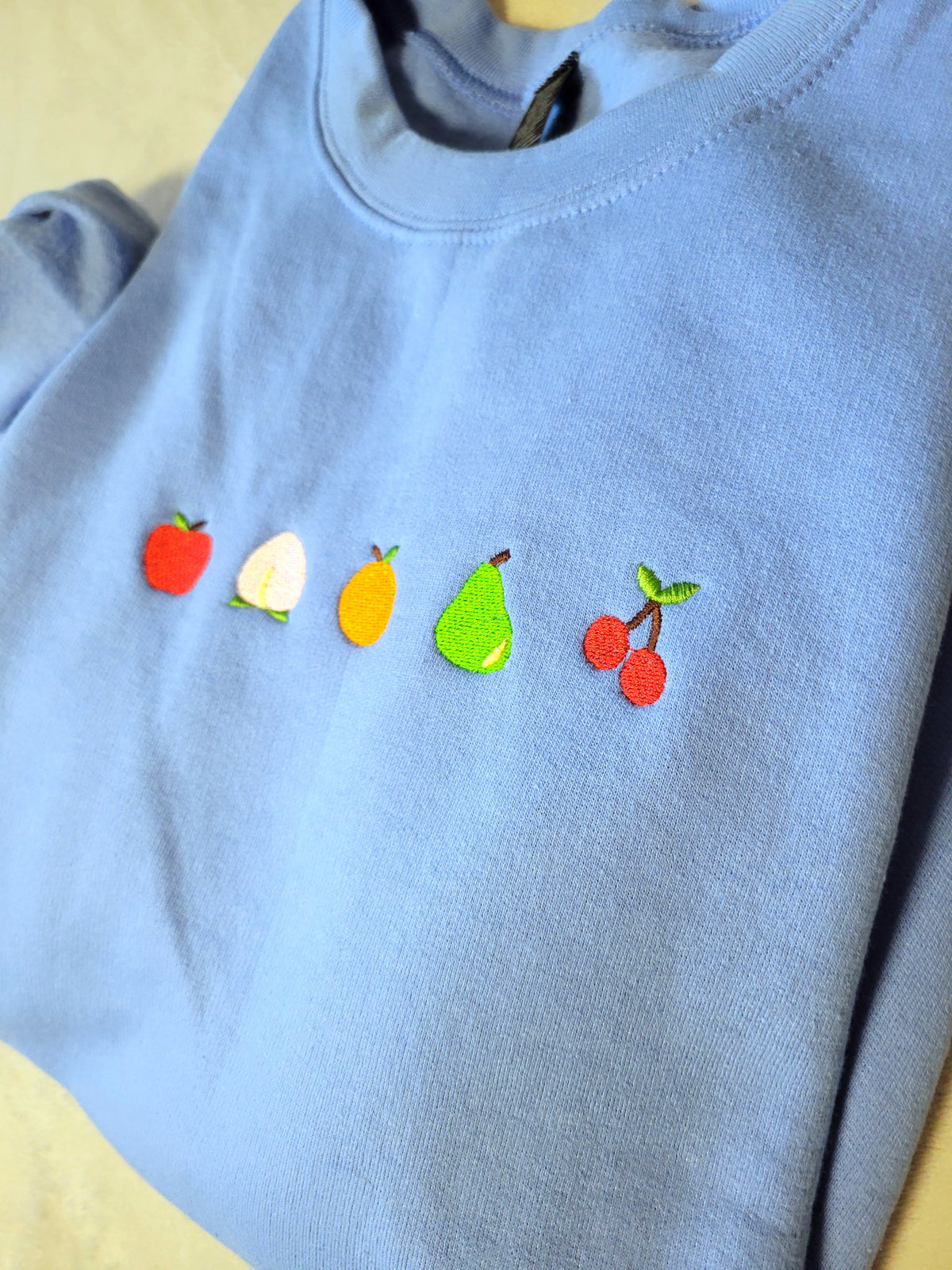 Fruit Medley Embroidered Sweatshirt - Crewneck or Hoodie