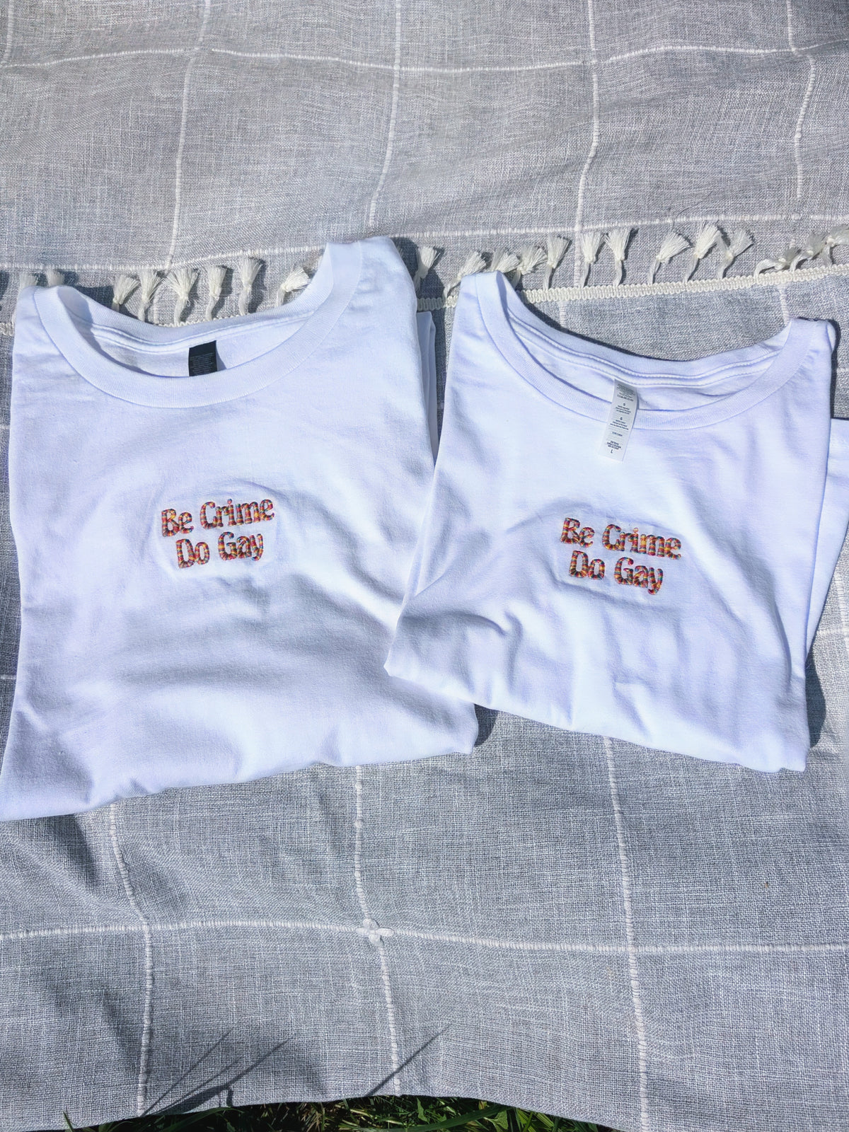 Be Crime Do Gay Embroidered Shirt - Unisex