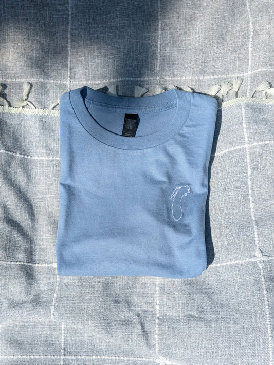 Lake Michigan Embroidered Shirt - Unisex Sizing