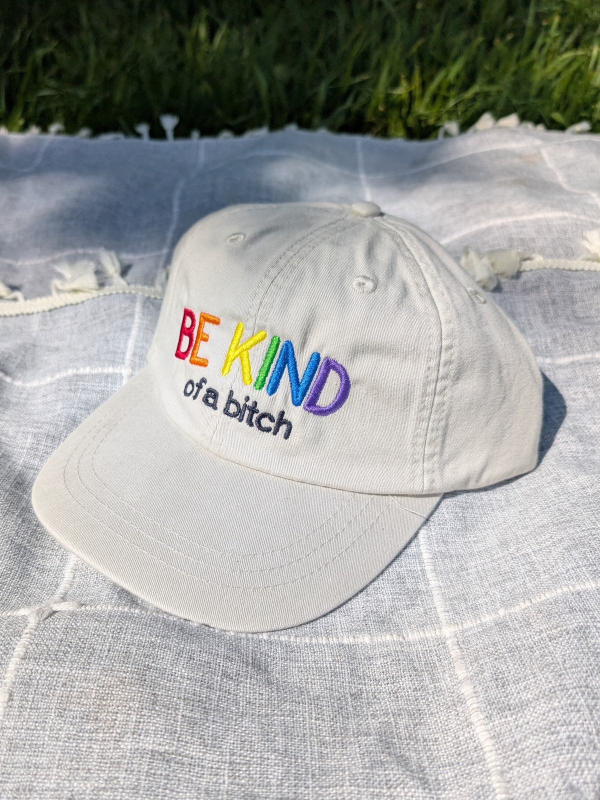 Be Kind of a Bitch Ballcap - Ivory