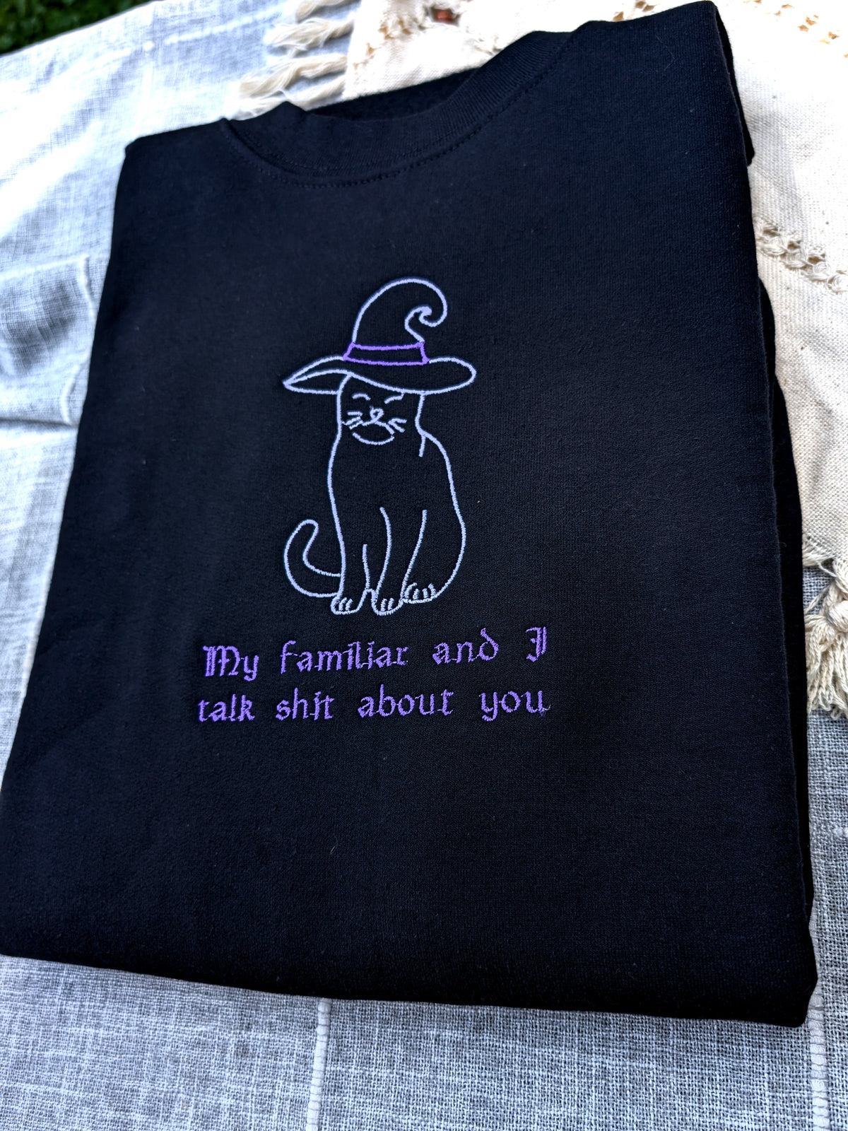 My Familiar and I Embroidered Sweatshirt - Crewneck or Hoodie