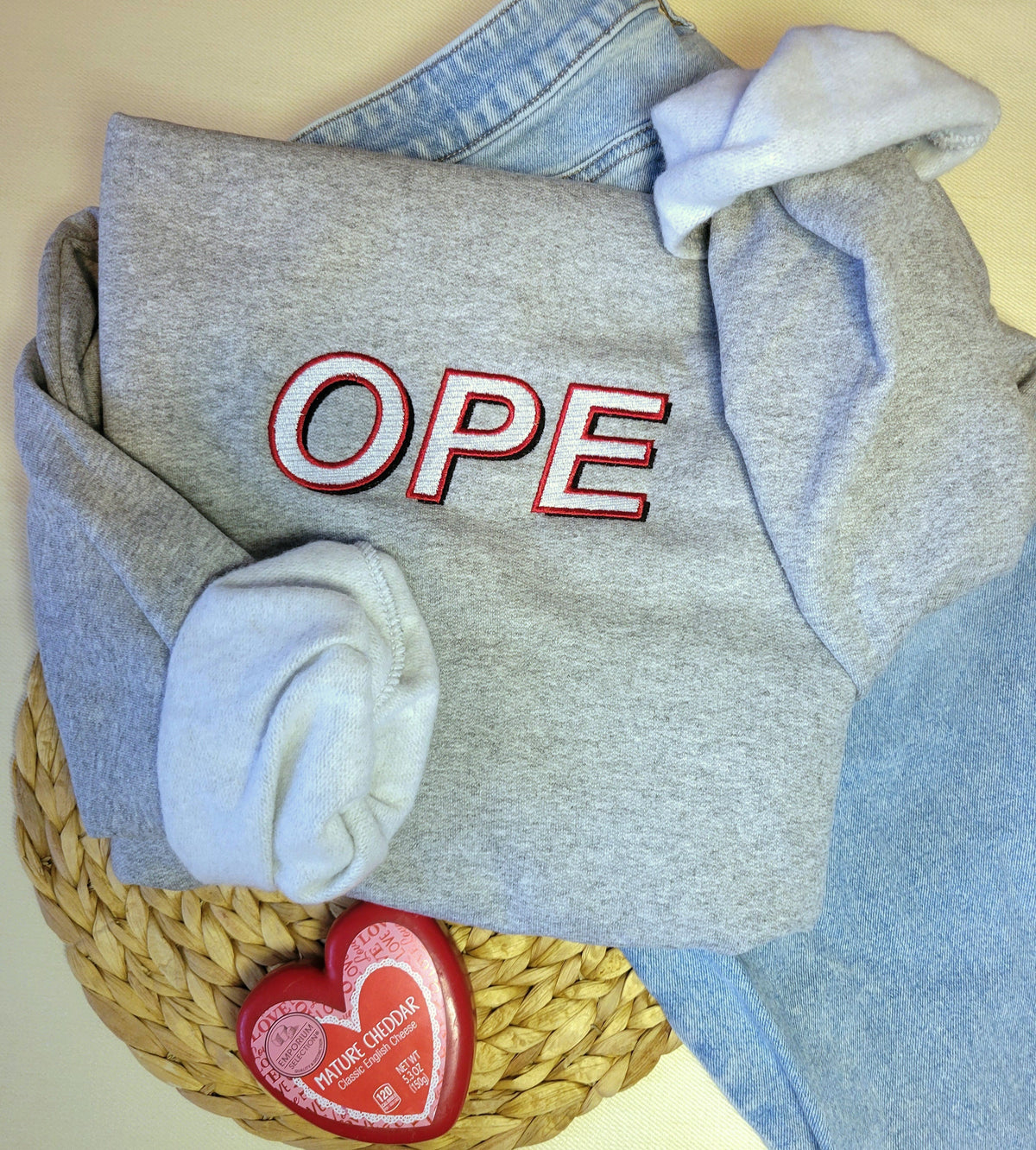 OPE Embroidered Sweatshirt - Crewneck or Hoodie